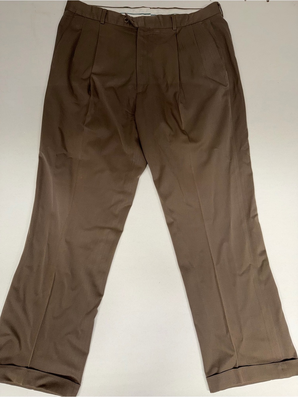 Mens Greg Peters Brown Slack Dress Pants Size 38